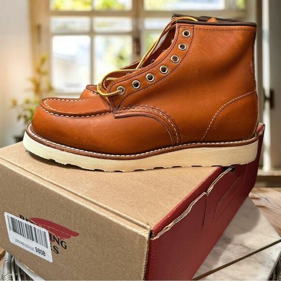 Red Wing Heritage men's Classic 6 inch Moc Toe Work Boot 875 Oro Legacy USA - Picture 9 of 15